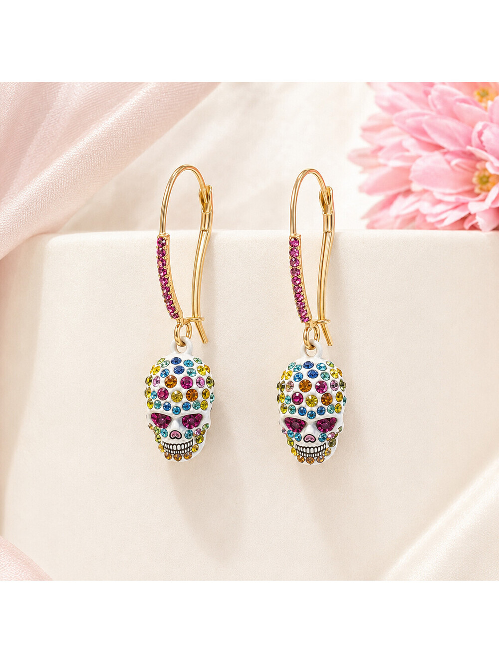 Betsey Johnson Day of the Dead Dop Skulls